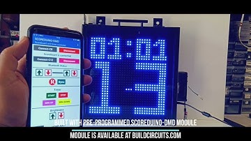 Smart phone Android controlled Arduino Scoreduino based Dual display digital scoreboard with timer