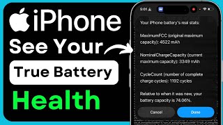 See Your True Battery Health In iPhone (2026) | iPhone Battery Health Check | Battery Capacity