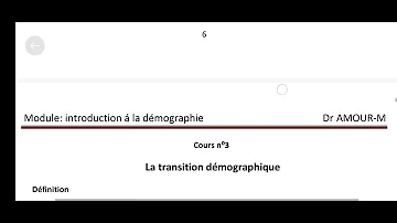 Quels sont les outils d'analyse démographique ?