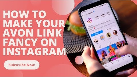 How to make your Avon link fancy on Instagram story.