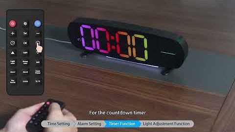Digital clock operation video