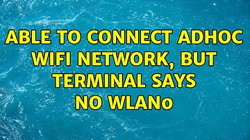 Ubuntu: Able to connect Adhoc WiFi network, but terminal says no wlan0