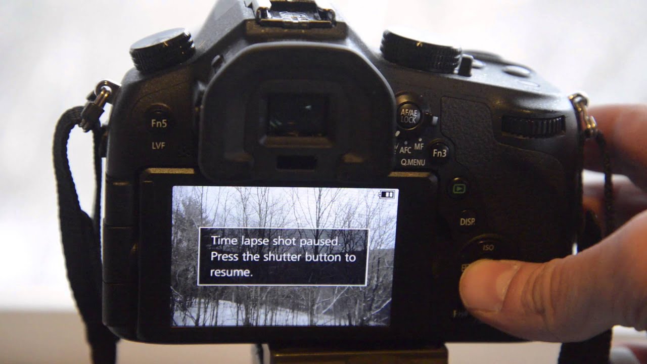 How to take a time lapse on the Panasonic FZ-1000 - YouTube