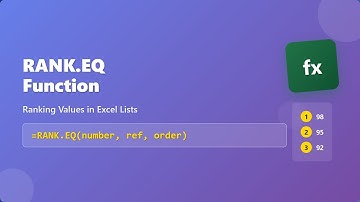 Excel RANK.EQ Function: Rank Values in Excel Easily!
