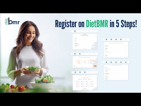 Step-by-Step guide on how to Register on Dietbmr. #dietitiansoftware #nutritionists