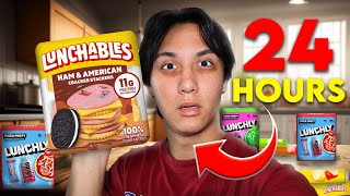 I Ate ONLY Lunchables for 24 Hours (Response to Lunchly)