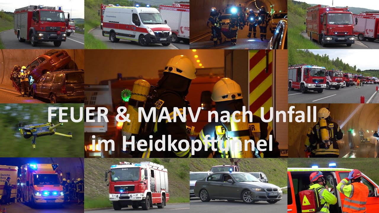 [GROßÜBUNG IM HEIDKOPFTUNNEL] Einsatzfahrten & Übungsdoku Großübung im Heidkopftunnel (LK Göttingen)
