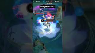 Outplay 1v2 Lowest Hp🔥⚔ •Tips And Trick By Yuv⚔ #mobilelegends #guinevere #ruby#viralshorts