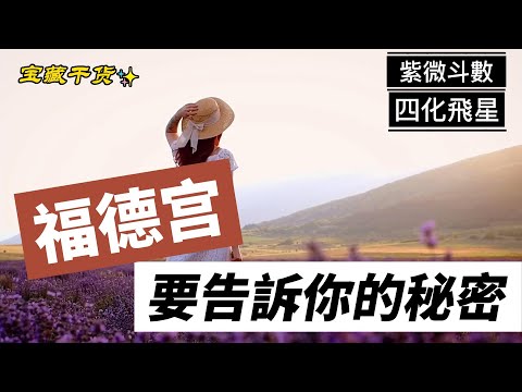 EP30 【紫微斗数】【四化飞星】【宫位篇（3）】福德宫所要告诉你的秘密