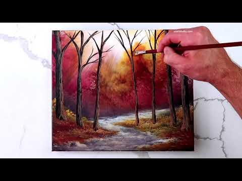 Discover the Beauty of Fall with 4 Stunning Autumn Acrylic Paintings + –  Artyshils Art