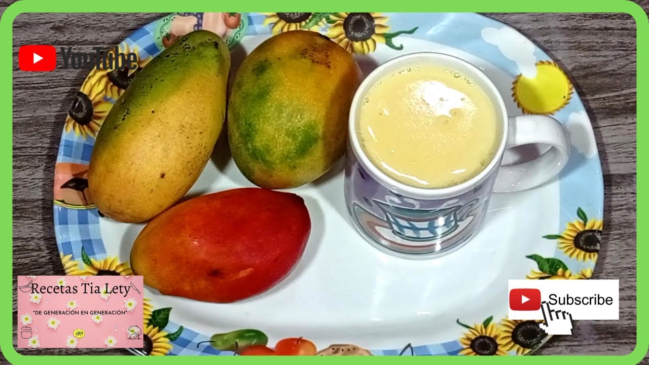 🥭 ATOLE DE MANGO 😋  RECETAS TIA LETY🇲🇽💘