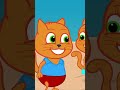 Ayuda a limpiar la playa 🏖️🏖️🏖️ Familia de Gatos Dibujos Animados Para Niños #animados