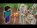 Herobrine Vs All New Mutant Iron Golems In Minecraft