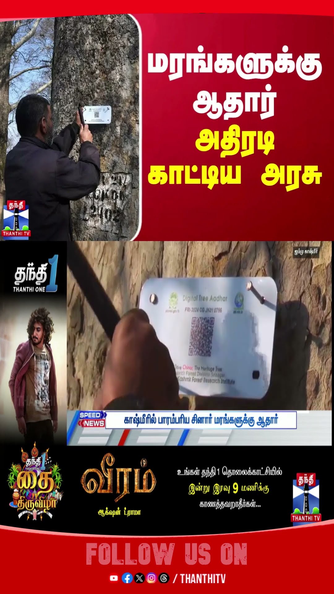 மரங்களுக்கு ஆதார் - அதிரடி காட்டிய அரசு