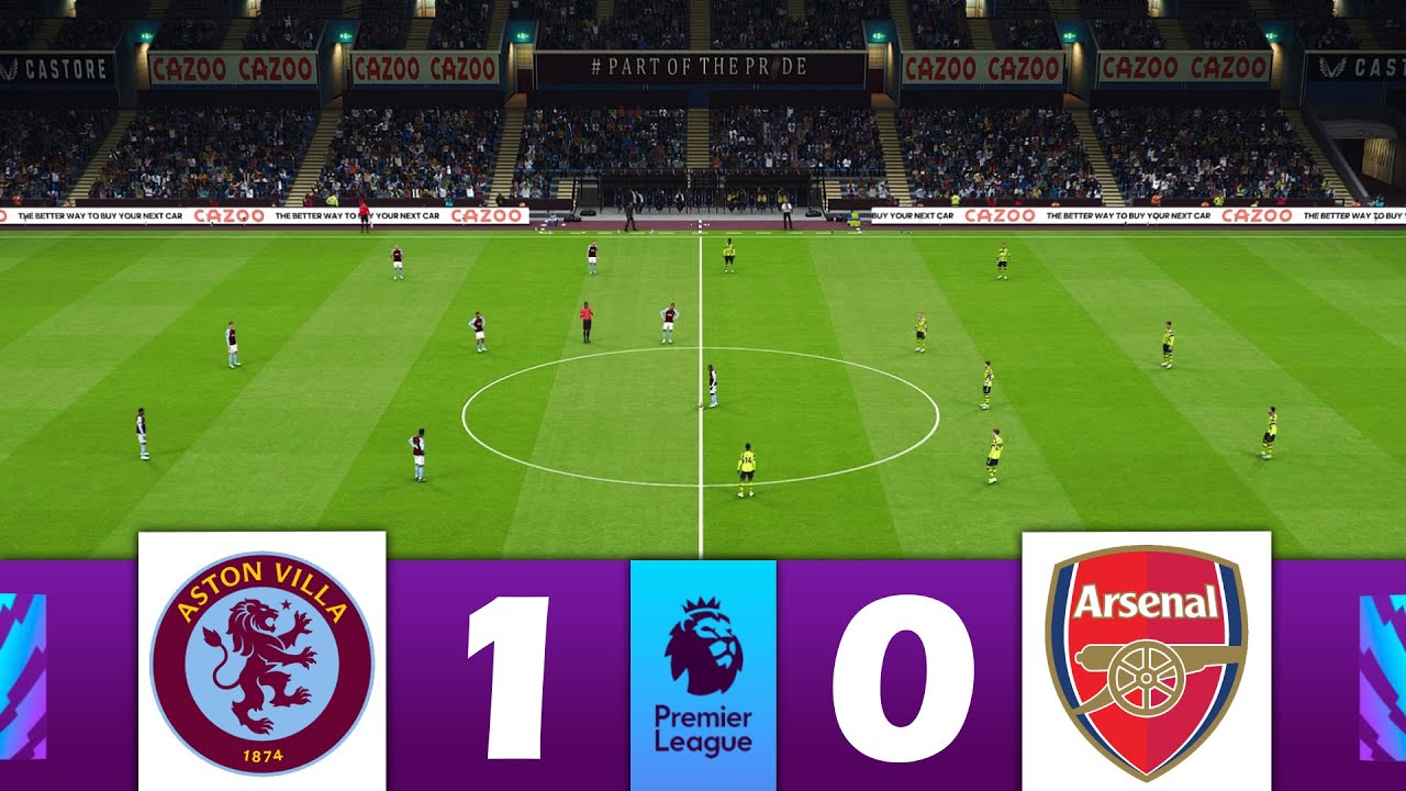 ASTON VILLA X ARSENAL AO VIVO - DIRETO DO VILLA PARK - PREMIER