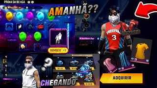AMANHÃ?? BANDEIRÃO DE VOLTA, BÔNUS DE 110%, NOVAS CAMISAS, CAIXA DA BARBINHA E MAIS - FREE FIRE