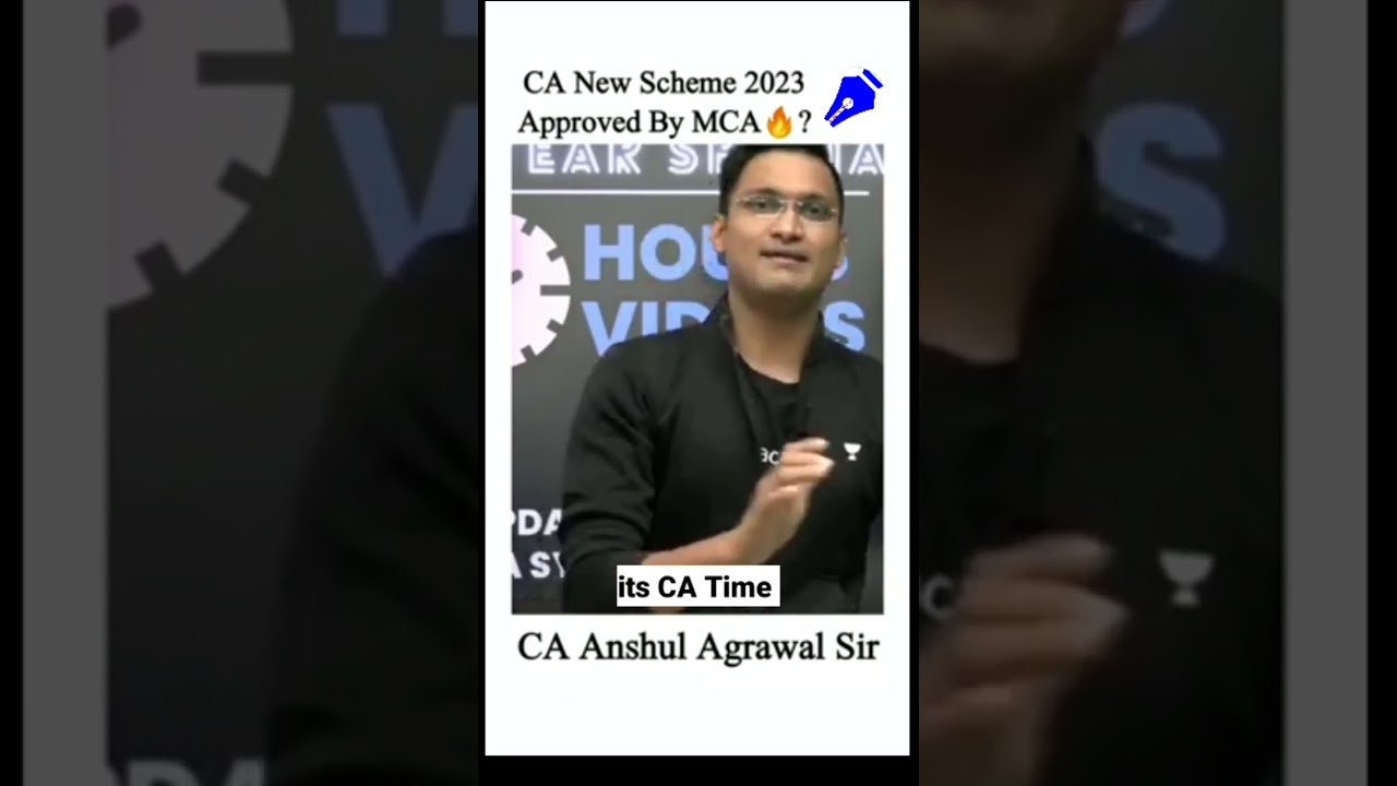 New CA Scheme 2023 Approved By MCA ?• ICAI CA New Course Update • 