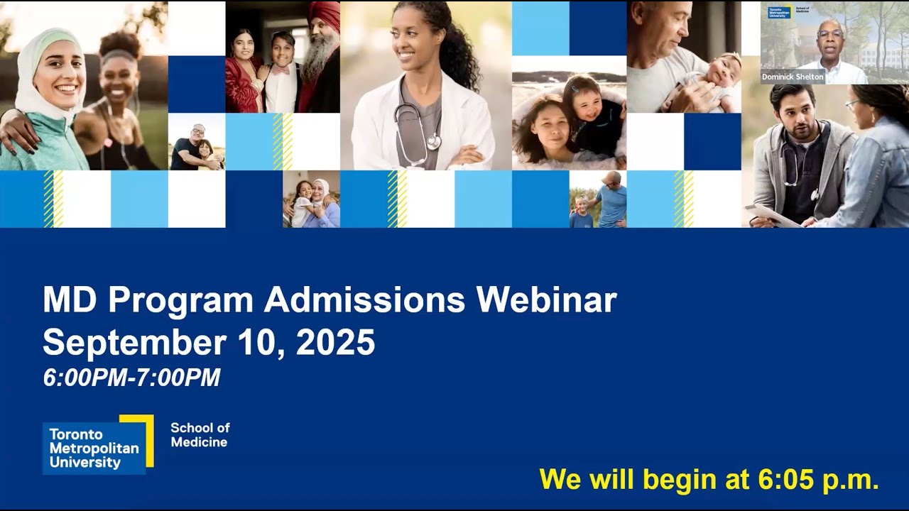 TMU School of Medicine MD Program Admissions Webinar
