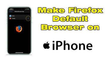 How to make Firefox default browser on iPhone