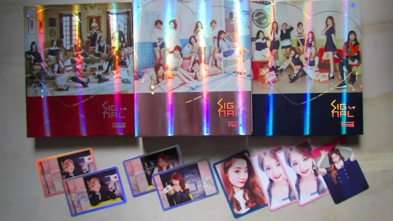 Unboxing Twice Signal 4th Mini Album All Versions Youtube