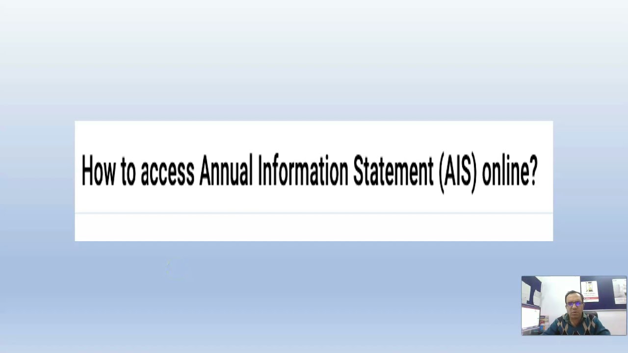 कैसे करें  AIS Download / How to check AIS (Annual Information Statement) from Income Tax website