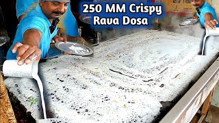 Famous Rava Dosa | Art of Making Super Crispy Rava Dosa at Hotel Tamilnadu | Hyderabad Street Food