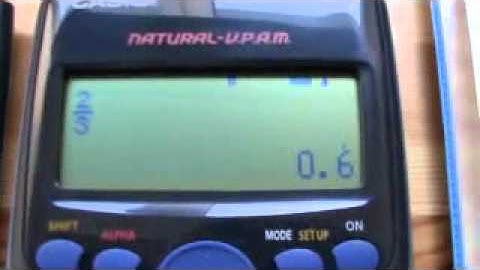 Recurring decimals on a calculator