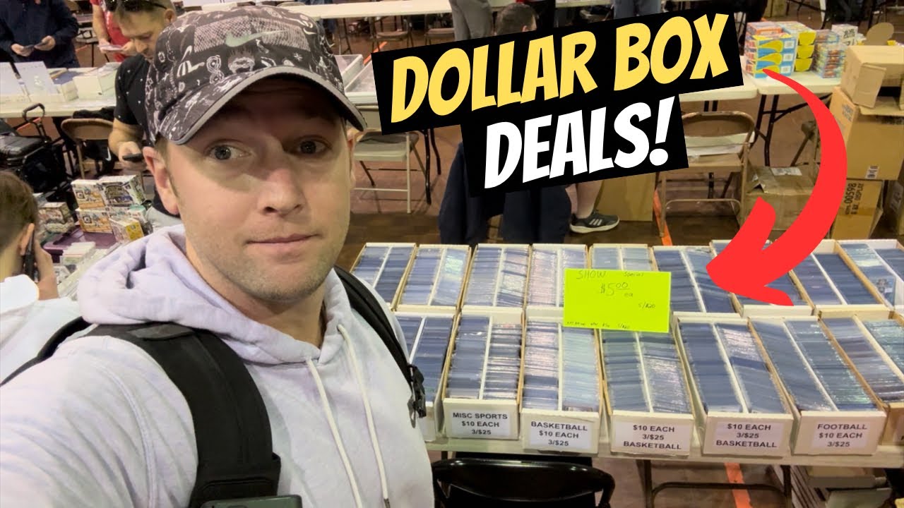 Hunting For Dollar Box Deals At This Local Card Show! CRAZY Deals For