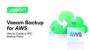 Veeam Backup for AWS: How to Create a VPC Backup Policy