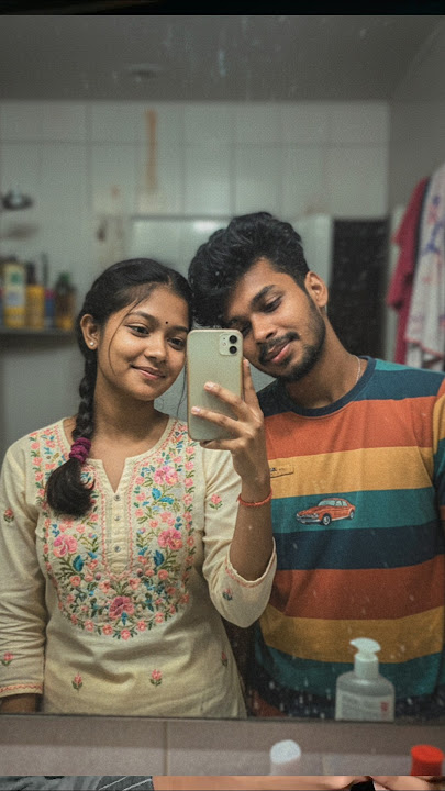 Portrait🤩 Mirror Selfie Photo Editing | Google gimini Couple Prompt #shorts #tutorial #trending