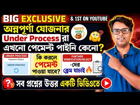 Annapurna Yojana Status & Payment: Annapurna Bhandar: Under Process:Further Verification Claim apply