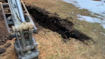 Test pits for septic engineering in Boulder Canyon drive