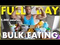 Full Day of Clean Bulk Eating (5000+ Calories!) | Bulk Bros
