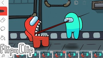 Among us Kill Animation | Flipaclip Animation tutorial