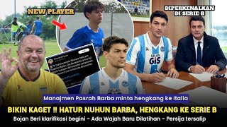 pagi Penuh Kejutan1 Asing Putus Kontrak Barba Akui Beginibojan Sentil Persainganhaye  Eliano
