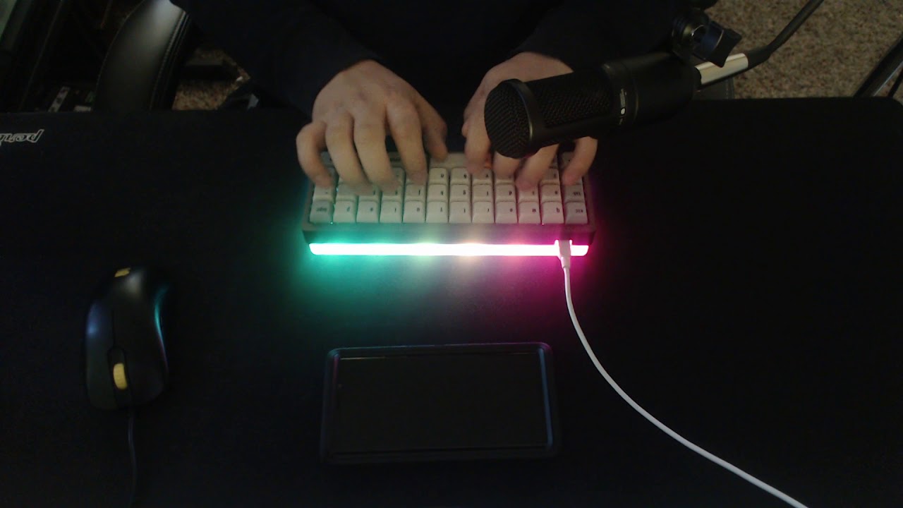 [ASMR] TINY Custom Mechanical Keyboard Typing Sounds Not Looped! (Kailh Box Black Switches