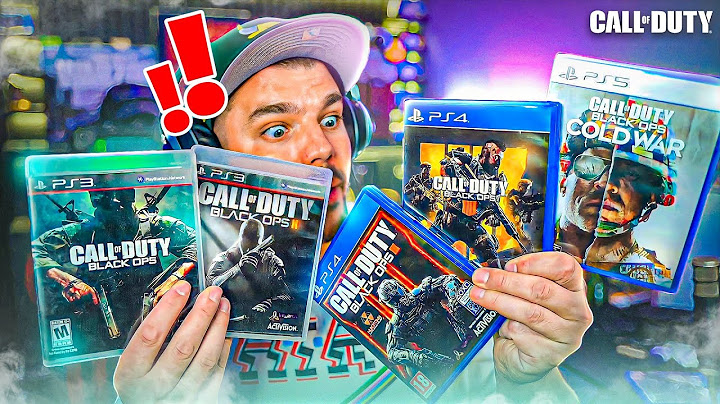 Gameplay sur Tous les BLACK OPS en une VIDEO !