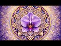 PURPLE ORCHID ZEN MANDALA 💜 Sacred Geometry &amp; Golden Filigree | 4K Meditation Art - No Music
