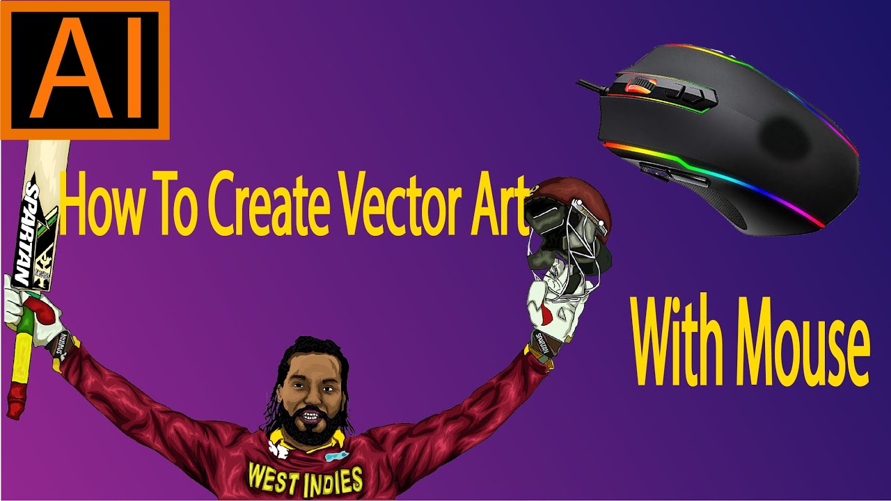 How To Draw Vector Art With Mouse - YouTube