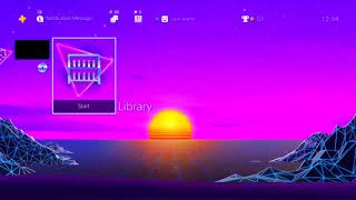 Rad Retro Sunset dynamic theme ps4