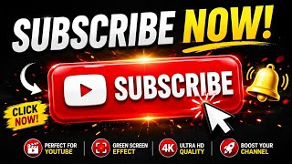 Subscribe Green ๐ขScreen Button ๐| YouTube Subscribe Animation | 4K #subscribe Camera Feed