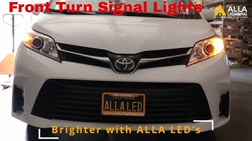 Install | Change | Replace Toyota Sienna Front Turn Signal light Bulb