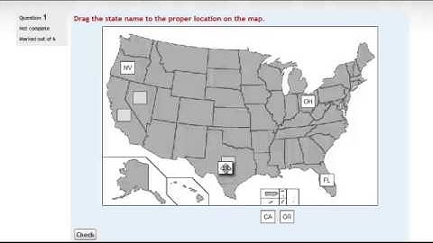 Moodle Drag and Drop Image Demonstration