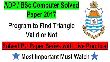 ADP Bsc Computer Solved paper 2017