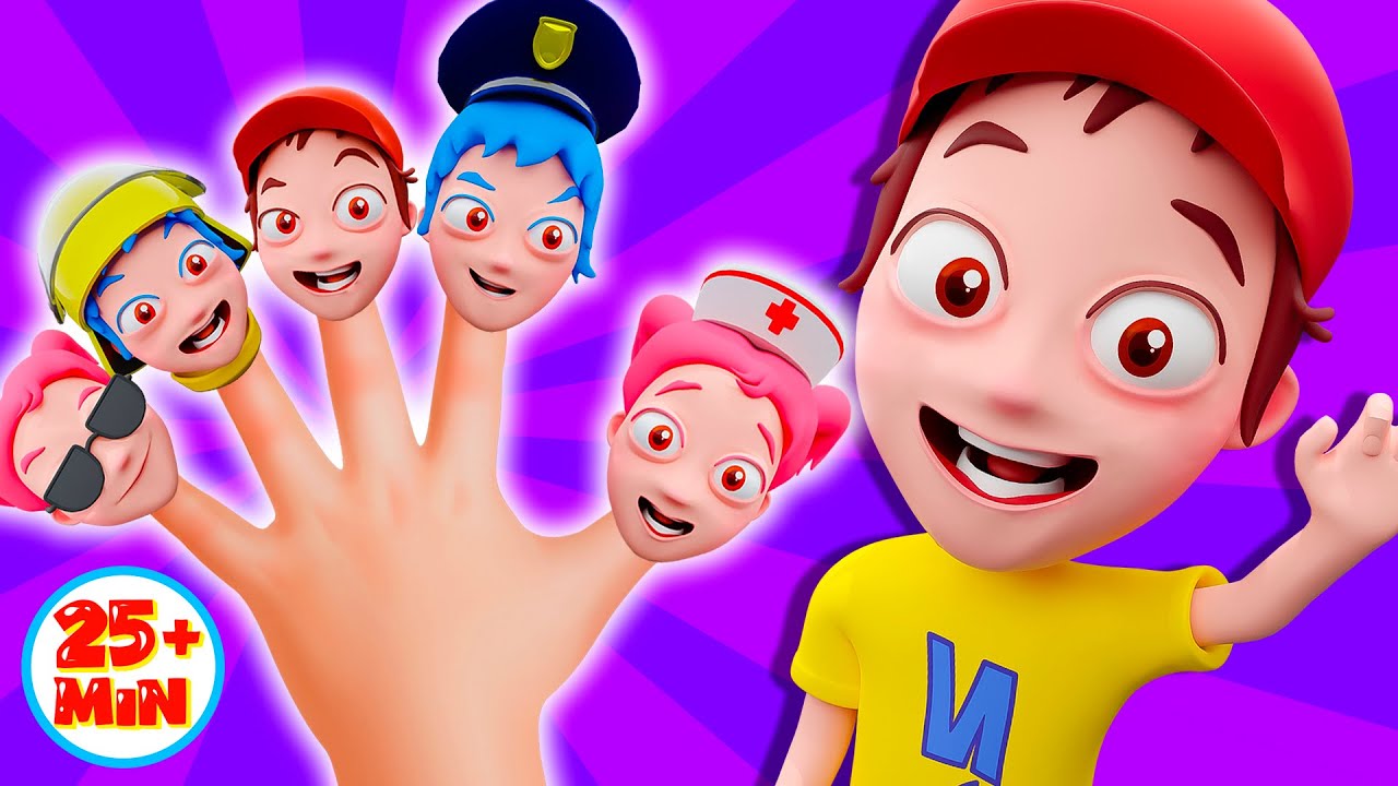 ⁣Finger Family Song 🖐😁 Rescue Team + More Kids Songs and Nursery Rhymes 💛