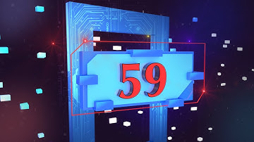 1 Minute Countdown Timer | Futuristic Digital 60 Seconds Countdown Animation (Free Use)