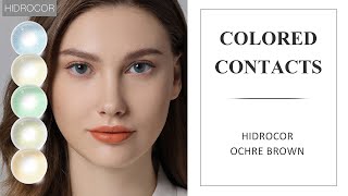 Freshgo Hidrocor Ochre Brown Yearly Colored Contacts