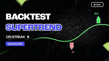 How to Backtest  हिंदी  | Episode 2 | Supertrend