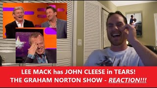 American Reacts LEE MACK'S JOKE LEAVES JOHN CLEESE IN NEAR TEARS | The Graham Norton Show REACTION