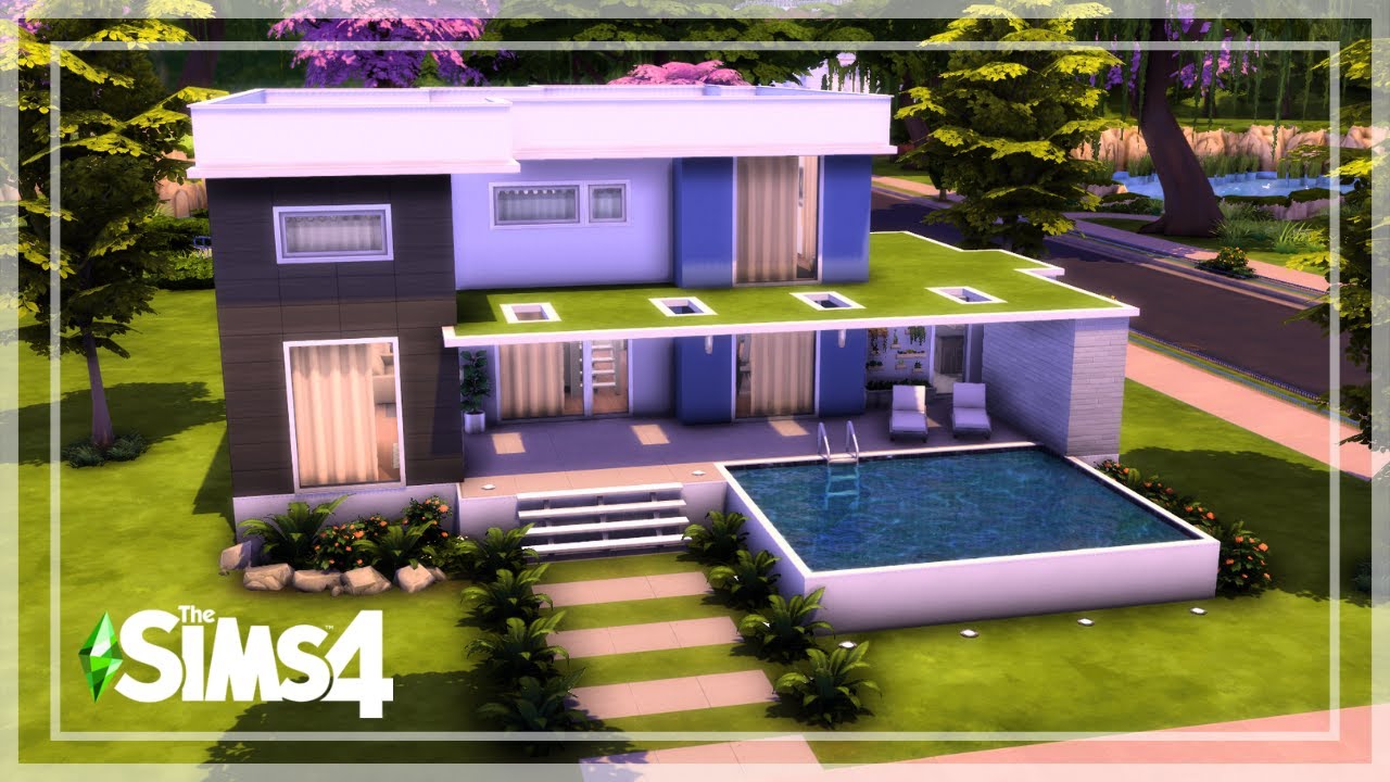 ASPIRING MUSICIAN MODERN HOUSE | Part 1 | The Sims 4 Speed Build - YouTube